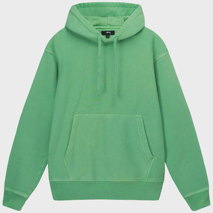 Stussy Pigment Dyed Fleece Hoodie Green