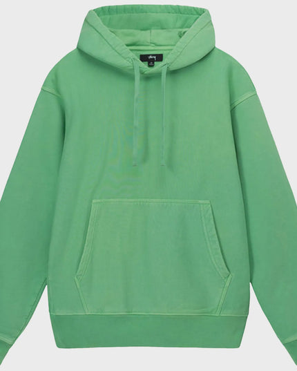 Stussy Pigment Dyed Fleece Hoodie Green