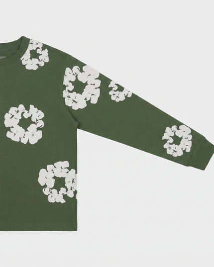 Denim Tears Long Sleeve Green — Side profile