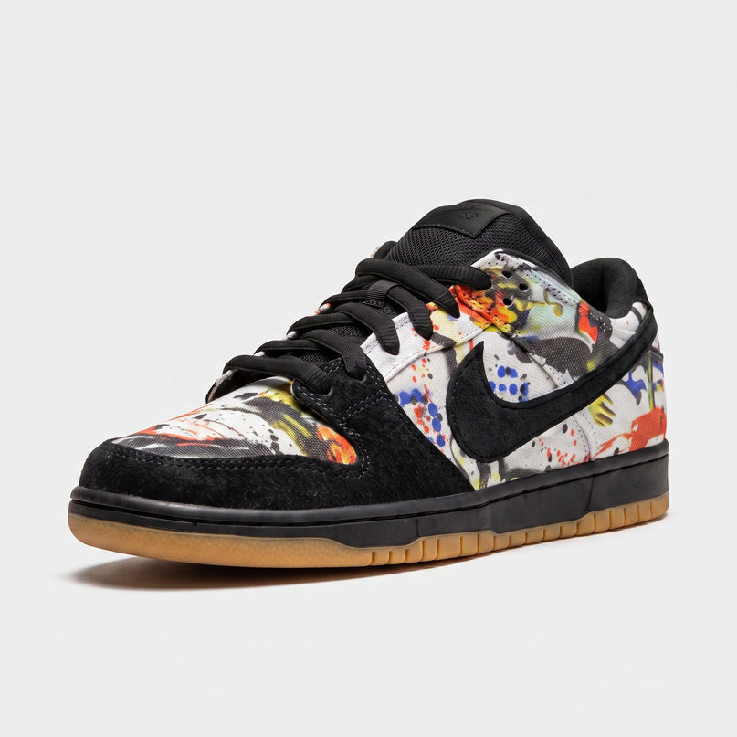Nike SB Dunk Low x Supreme Rammellzee — 3/4 studio angle