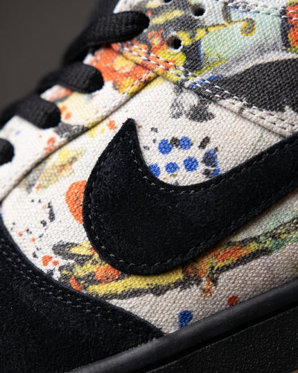 Nike SB Dunk Low x Supreme Rammellzee — Premium detail close-up