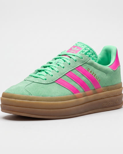 Adidas Gazelle Bold Pulse Mint Pink (W) — 3/4 studio angle