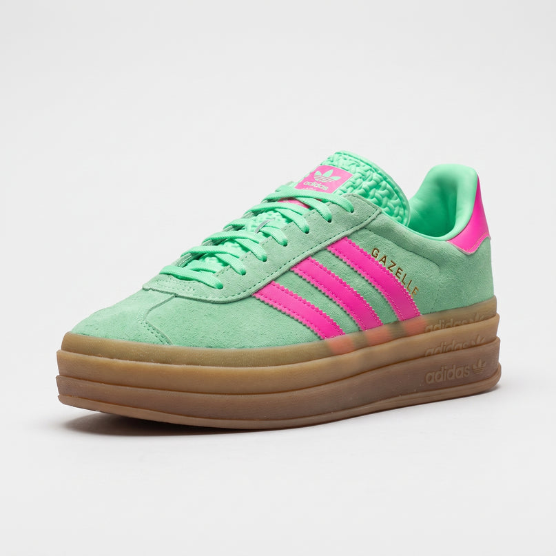 Adidas Gazelle Bold Pulse Mint Pink (W) — 3/4 studio angle