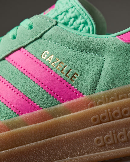 Adidas Gazelle Bold Pulse Mint Pink (W) — Premium detail close-up