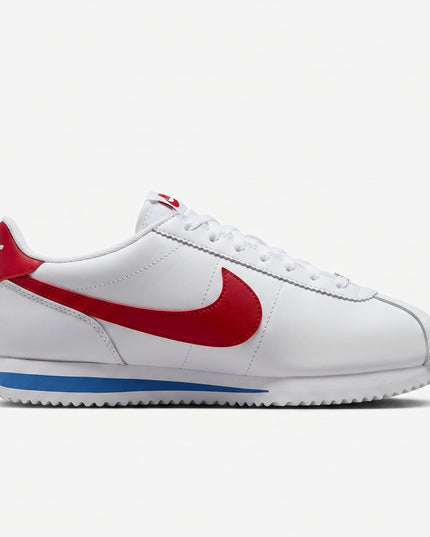 Nike Cortez White University Red Blue — Side profile