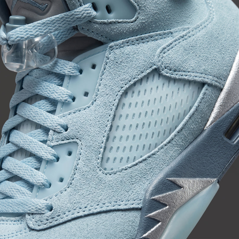 Air Jordan 5 Retro Bluebird (W) — Premium detail close-up