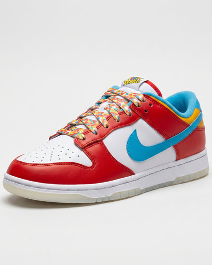 Nike Dunk Low Fruity Pebbles — 3/4 studio angle