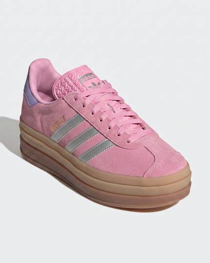 Adidas Gazelle Bold True Pink (W) — 3/4 studio angle