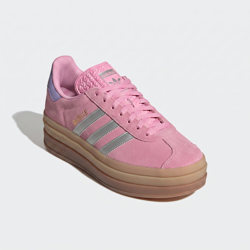 Adidas Gazelle Bold True Pink (W) — 3/4 studio angle