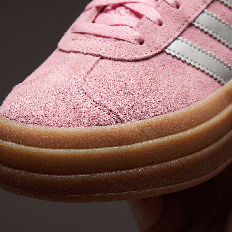 Adidas Gazelle Bold True Pink (W) — Premium detail close-up