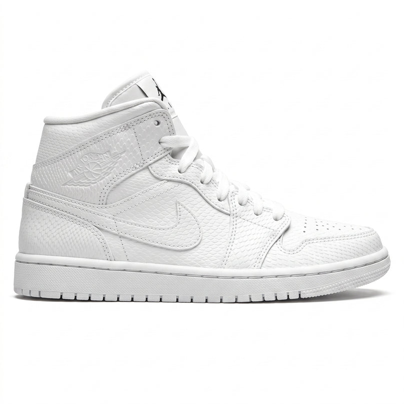 Jordan 1 Mid White — Side profile
