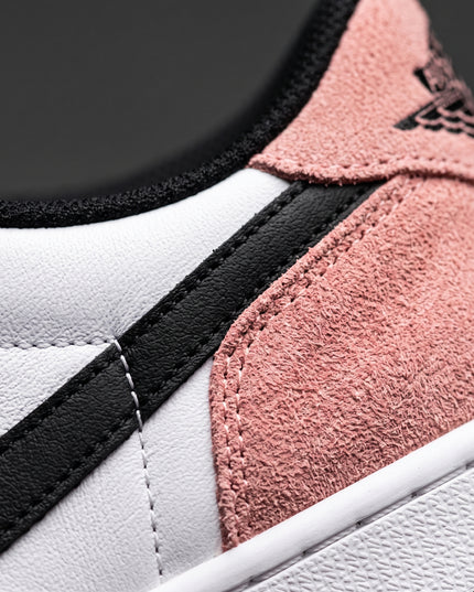 Jordan 1 Low Bleached coral — Premium detail close-up