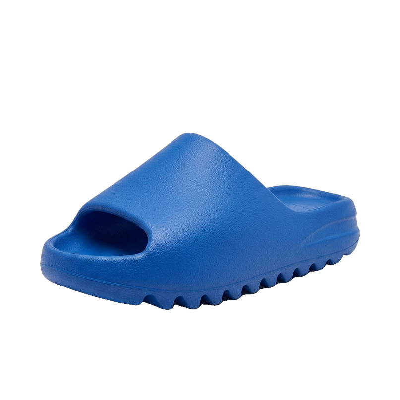 Yeezy slide azure — 3/4 studio angle