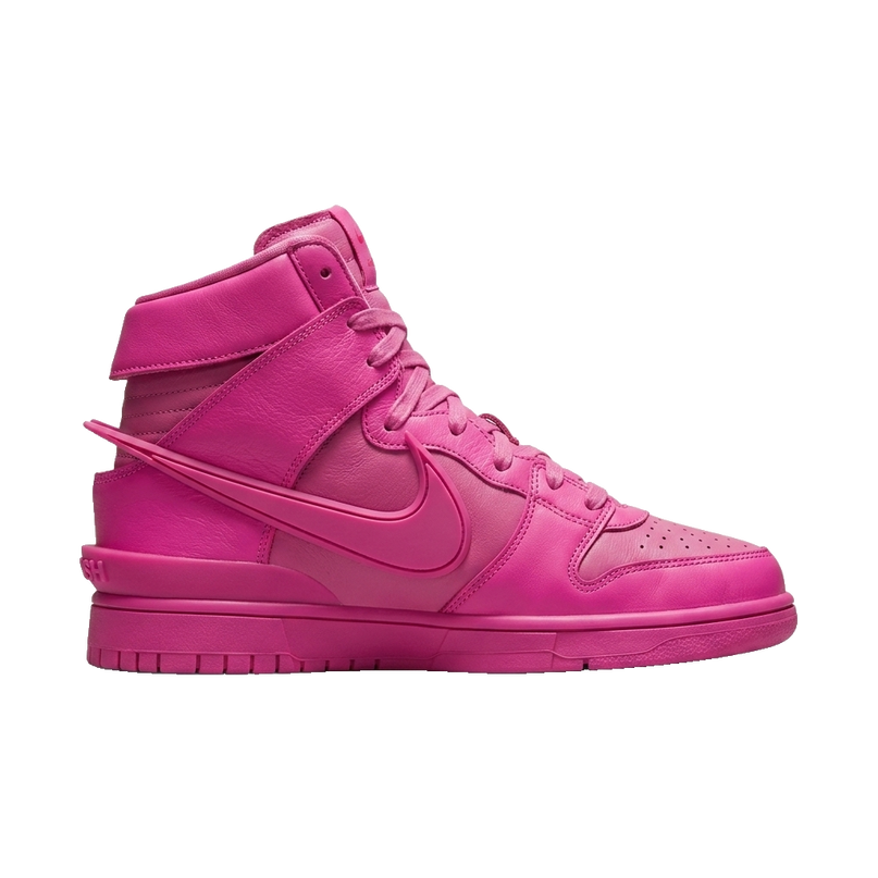 Nike Dunk High x AMBUSH Fuchsia — Side profile