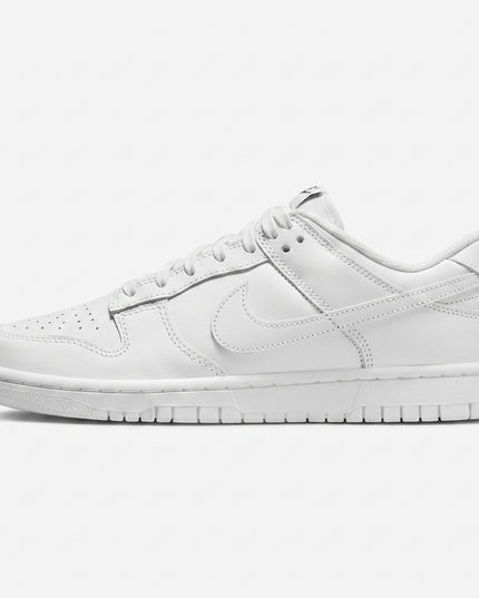 dunk low triple white — Side profile