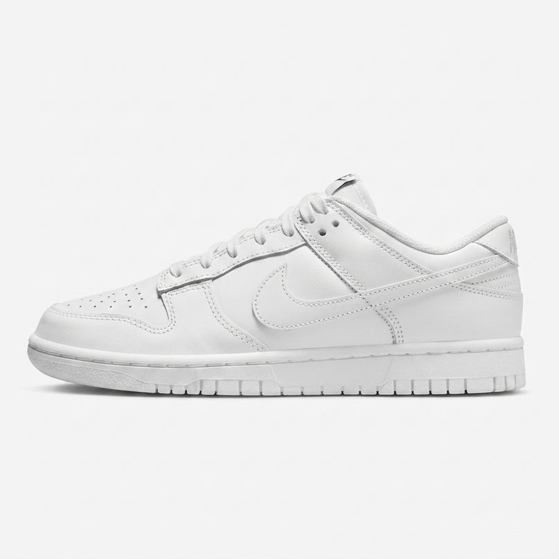 dunk low triple white — Side profile