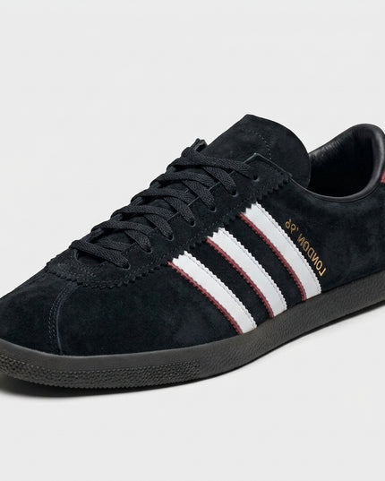 Adidas London 96 "Black" — 3/4 studio angle