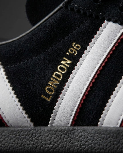 Adidas London 96 "Black" — Premium detail close-up