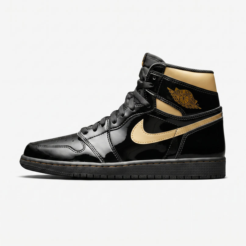 Air Jordan 1 High OG Black Metallic Gold — Hero limpia