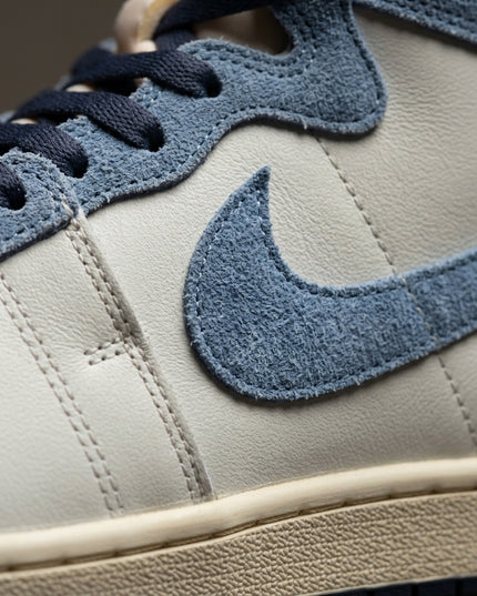 Jordan Air Ship Diffused Blue — Premium detail close-up