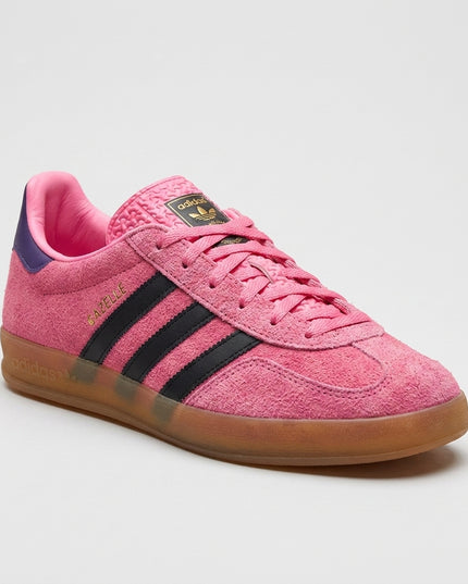 Adidas Gazelle Indoor Bliss Pink — 3/4 studio angle