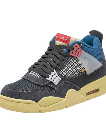 Jordan 4 Union Off-Choir — 3/4 studio angle