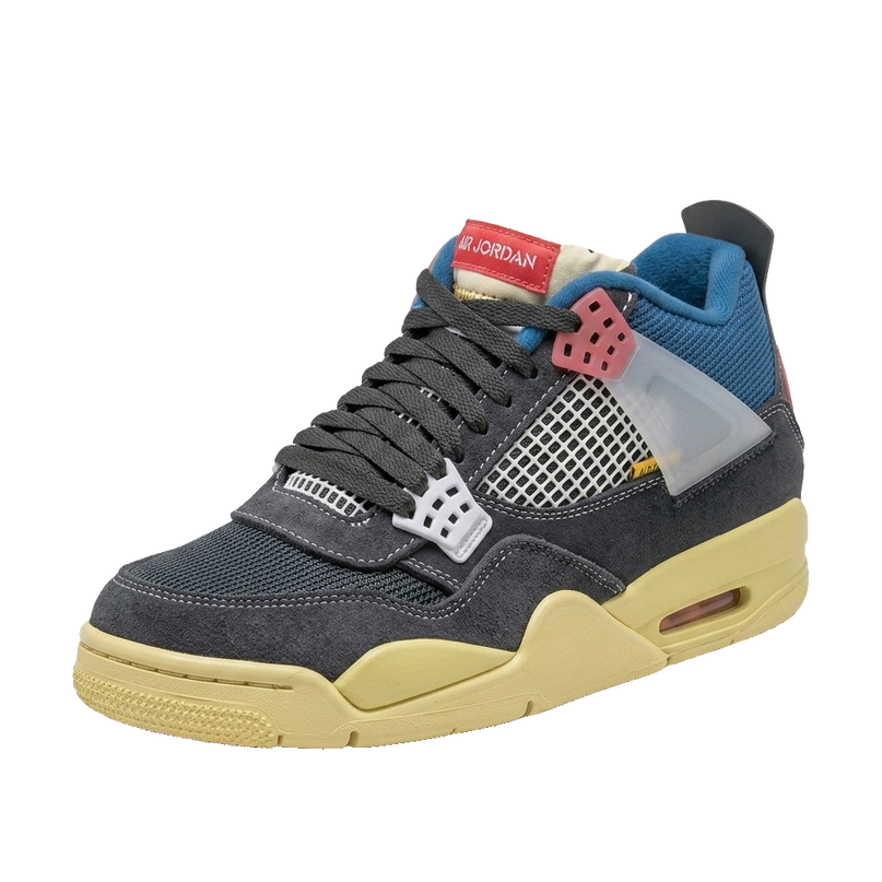 Jordan 4 Union Off-Choir — 3/4 studio angle