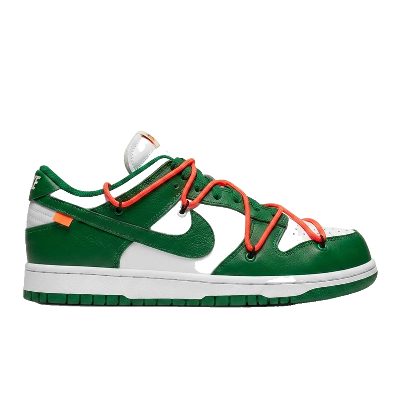 Nike dunk low off white pine green — Side profile