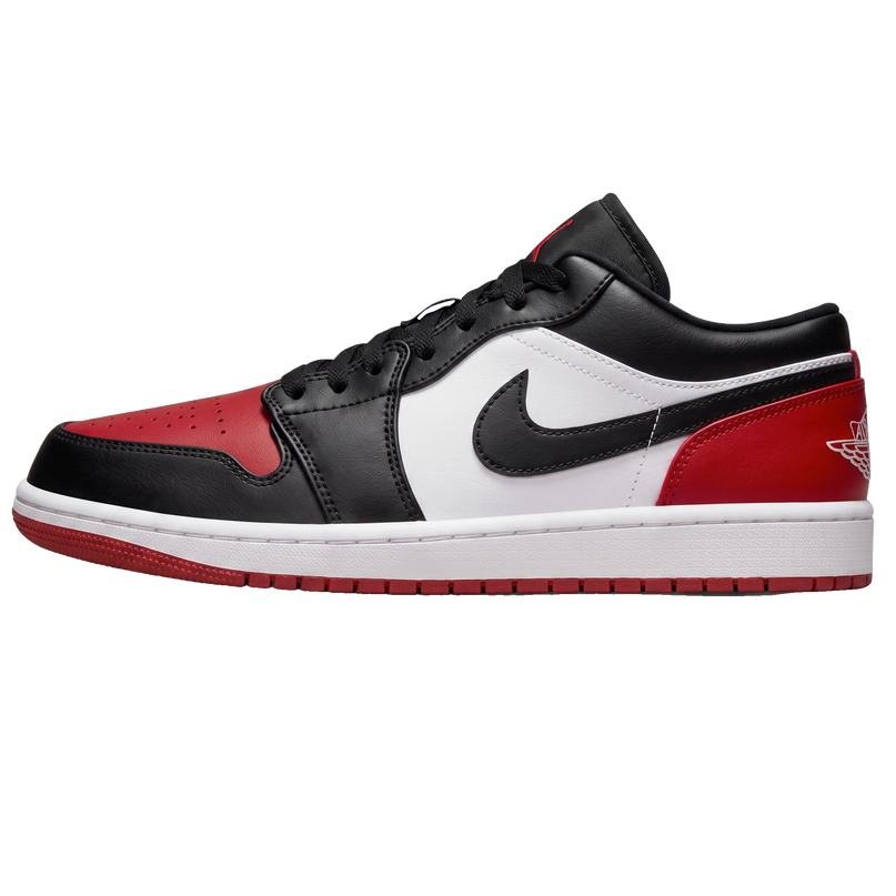 Air Jordan 1 Low Bred Toe — Hero limpia