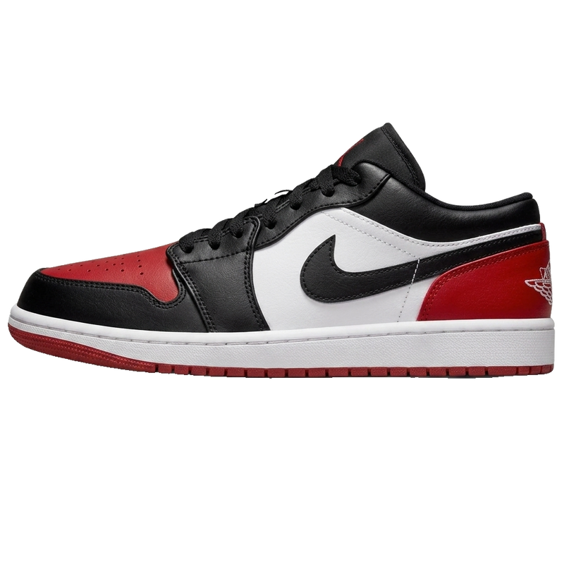 Air Jordan 1 Low Bred Toe — Side profile