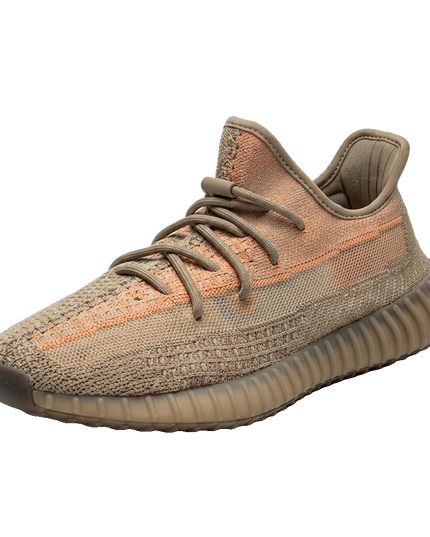 Yeezy 350 Sand Taupe — 3/4 studio angle