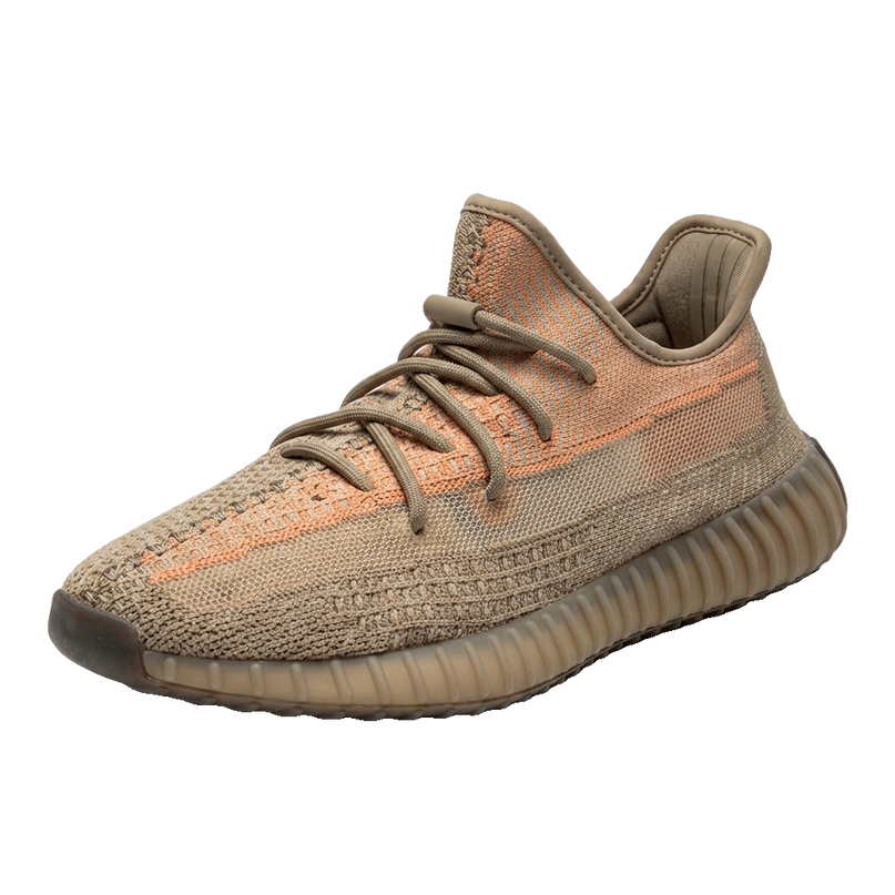 Yeezy 350 Sand Taupe — 3/4 studio angle