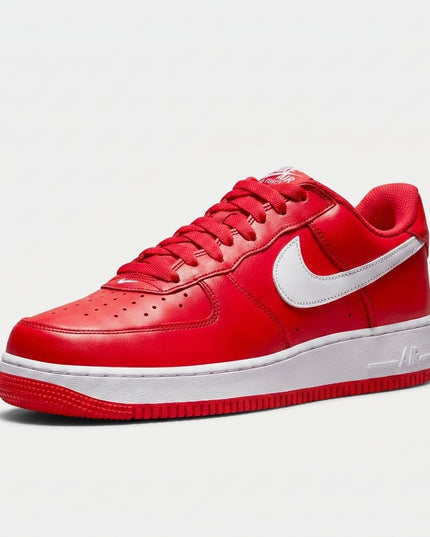 air force 1 university red — 3/4 studio angle