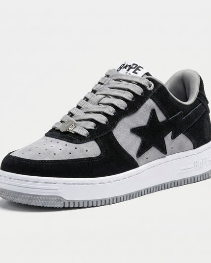 Bape Sta Black Suede — 3/4 studio angle