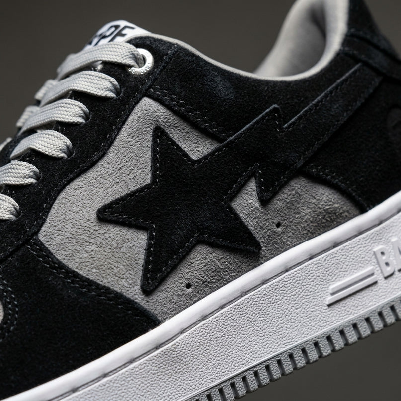 Bape Sta Black Suede — Premium detail close-up
