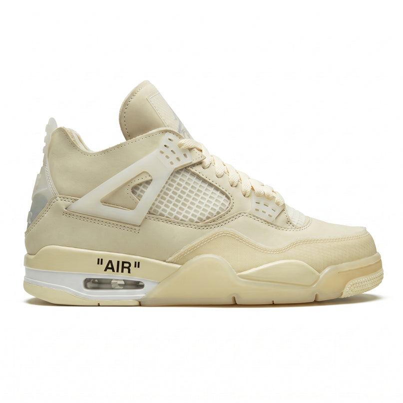 Jordan 4 Off White Sail — Hero limpia