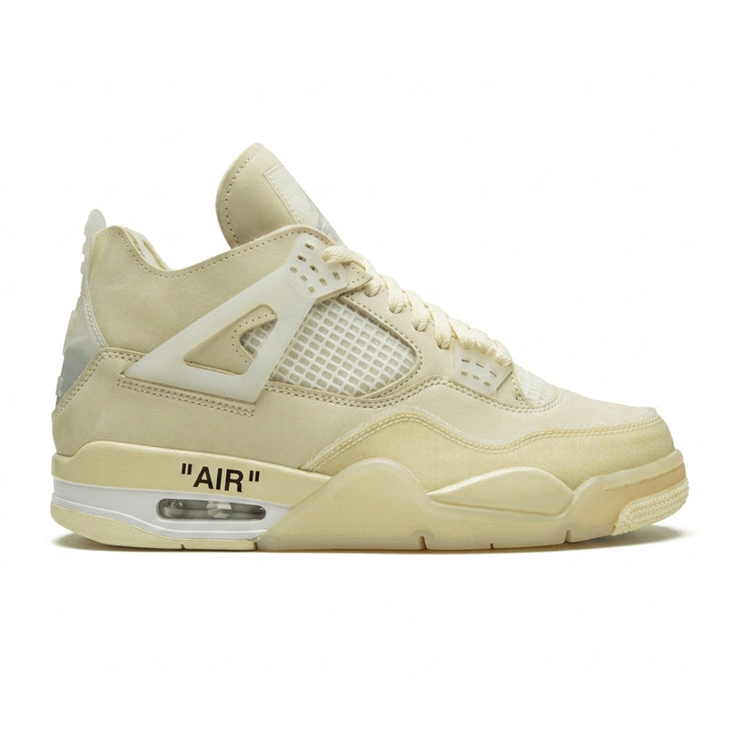 Jordan 4 Off White Sail — Side profile