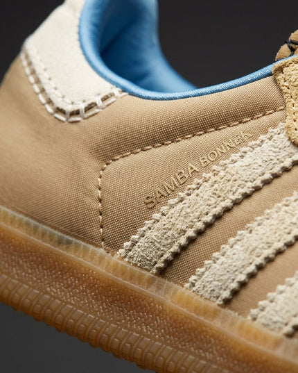 Adidas Samba Wales Bonner Nylon Desert Sand — Premium detail close-up