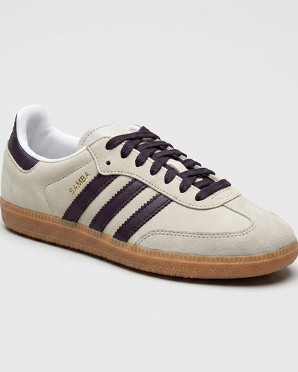 Adidas Samba Putty Grey — 3/4 studio angle