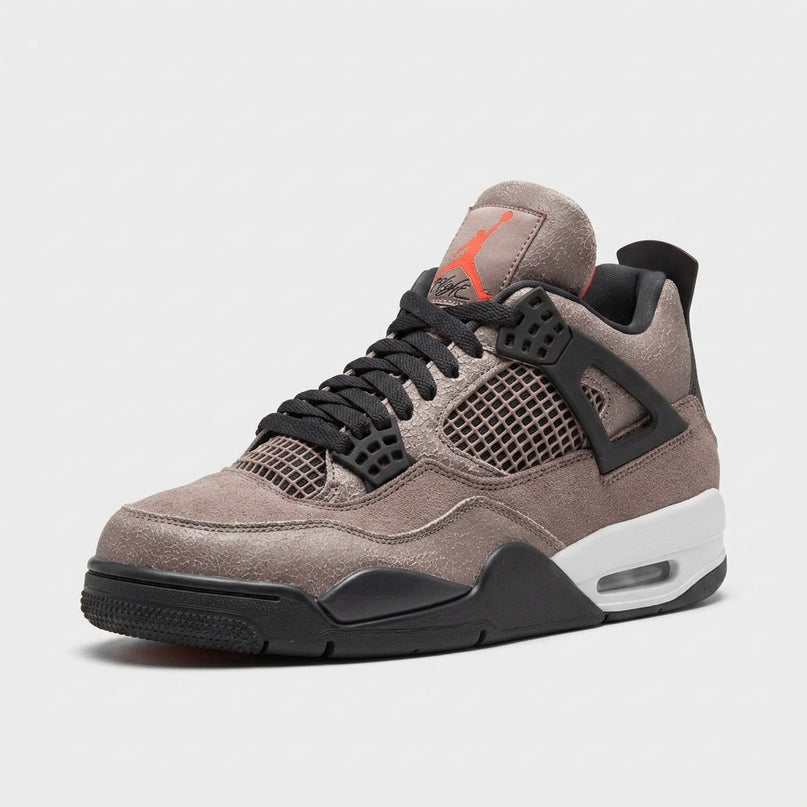 Jordan 4 Taupe Haze — 3/4 studio angle
