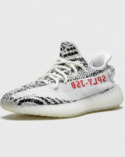 Yeezy 350 zebra — 3/4 studio angle