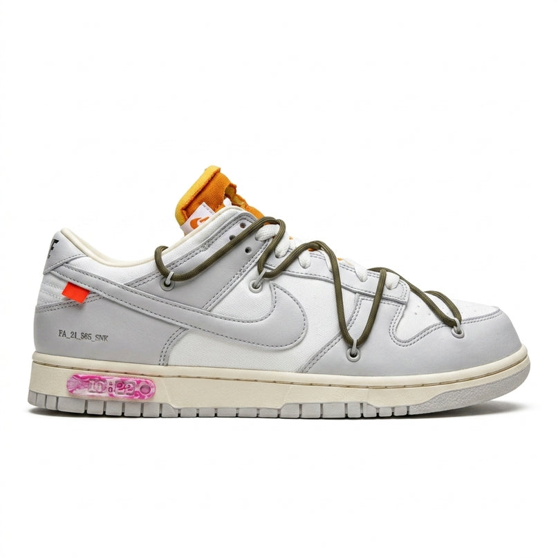 Dunk Low Off-White Lot 22 — Side profile