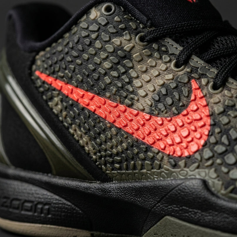 Kobe 6 Protro Italian Camo — Premium detail close-up