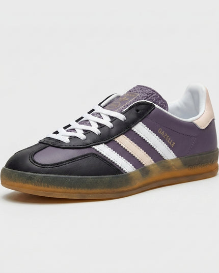 Adidas Gazelle Indoor Shadow Violet Wonder Quartz — 3/4 studio angle