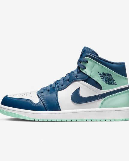 Jordan 1 Mid Mystic Navy Mint — Hero limpia