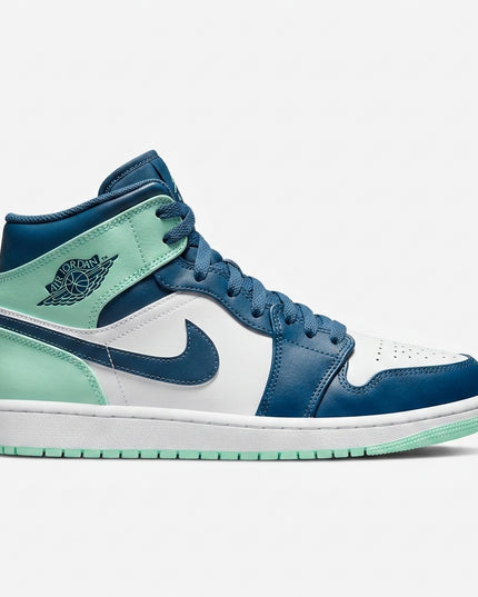 Jordan 1 Mid Mystic Navy Mint — Side profile