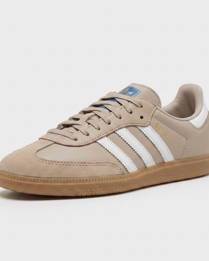 Adidas Samba OG Wonder Taupe — 3/4 studio angle