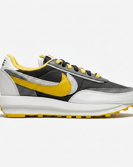 Nike LD Waffle Sacai Undercover Black Bright Citron — Side profile