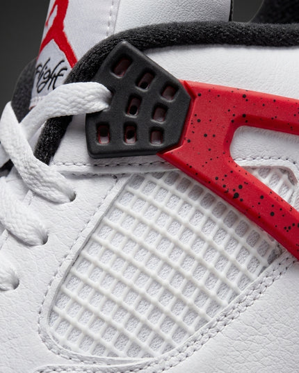 Jordan 4 Red Cement GS — Premium detail close-up