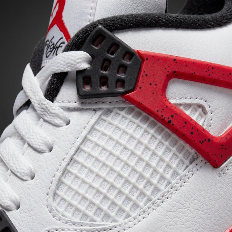 Jordan 4 Red Cement GS — Premium detail close-up